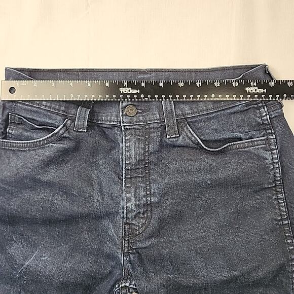 Levi's 513 Womens Jeans Dark Blue Wash 32x32 Denim Blue Stretch Elastic Ankles - Picture 4 of 8